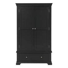 Load image into Gallery viewer, CHANTILLY DUSKY BLACK Double Wardrobe Quality Furniture Clearance Ltd