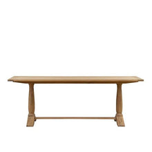 Load image into Gallery viewer, ELKSTONE MELLOW OAK 8 Seater Trestle Dining Table Quality Furniture Clearance Ltd