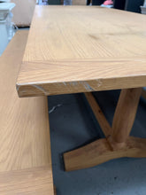 Load image into Gallery viewer, ELKSTONE MELLOW OAK
Elkstone Oak Dining Table and Bench Set Quality Furniture Clearance Ltd