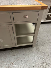 Load image into Gallery viewer, Hampshire ‘Country Life’ kitchen Island With Wine Rack - Pale Green Quality Furniture Clearance Ltd