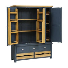 Load image into Gallery viewer, WESTCOTE INKY BLUE Triple Larder Quality Furniture Clearance Ltd