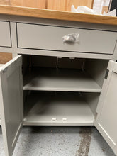 Load image into Gallery viewer, Hampshire ‘Country Life’ kitchen Island With Wine Rack - Grey Quality Furniture Clearance Ltd