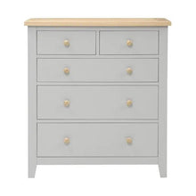 Load image into Gallery viewer, CHESTER DOVE GREY 5 Drawer Chest Quality Furniture Clearance Ltd