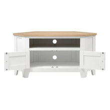 Load image into Gallery viewer, CHESTER PURE WHITE Corner TV Stand up to 55" Quality Furniture Clearance Ltd