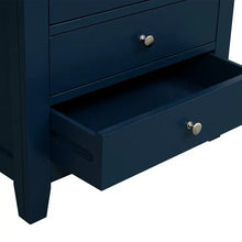 Load image into Gallery viewer, Set Of 2 CHESTER MIDNIGHT BLUE Jumbo Bedside Tables Quality Furniture Clearance Ltd