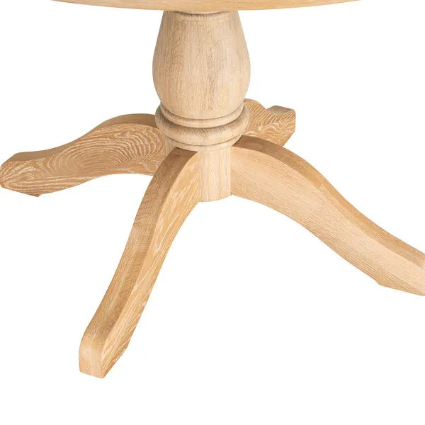 INGLESHAM WHITEWASH OAK Round Ext Dining Table Quality Furniture