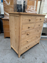 Load image into Gallery viewer, INGLESHAM WHITEWASH OAK 7 Drawer Chest Quality Furniture Clearance Ltd