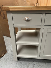 Load image into Gallery viewer, Hampshire ‘Country Life’ kitchen Island With Wine Rack - Grey Quality Furniture Clearance Ltd
