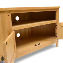 Load image into Gallery viewer, OAKLAND RUSTIC OAK
Corner TV stand up to 55" Quality Furniture Clearance Ltd