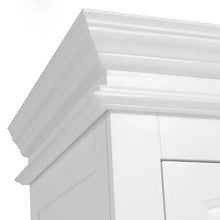Load image into Gallery viewer, BURFORD IVORY/WARM WHITE
Double Wardrobe with Drawer Quality Furniture Clearance Ltd
