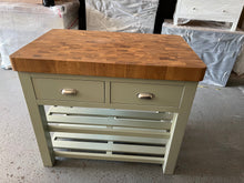 Load image into Gallery viewer, Sussex Sage Green Kitchen Island Quality Furniture Clearance Ltd