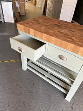 Load image into Gallery viewer, Sussex Sage Green Kitchen Island Quality Furniture Clearance Ltd