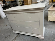 Load image into Gallery viewer, CHANTILLY PEBBLE GREY 3 Drawer Petite Chest Quality Furniture Clearance Ltd