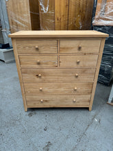 Load image into Gallery viewer, INGLESHAM WHITEWASH OAK 7 Drawer Chest Quality Furniture Clearance Ltd