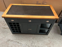 Load image into Gallery viewer, Inky Blue Large Island with Wine Rack furniture delivered