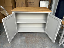 Load image into Gallery viewer, Portobello Grey Breakfast Bar Island with Stools. furniture delivered