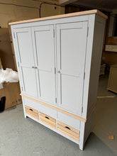 Load image into Gallery viewer, Chester Dove Grey Triple Larder Quality Furniture Clearance Ltd