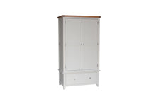 Load image into Gallery viewer, HAMPSHIRE GENTS DOUBLE WARDROBE – GREY/OAK Quality Furniture Clearance Ltd
