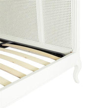Load image into Gallery viewer, CHANTILLY WARM WHITE 6ft Superking size Rattan Bed Quality Furniture Clearance Ltd