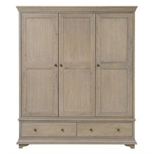 Load image into Gallery viewer, WINCHCOMBE SMOKED OAK
Triple Wardrobe Quality Furniture Clearance Ltd