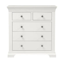 Load image into Gallery viewer, CHANTILLY WARM WHITE
2 Over 3 Drawer Chest Quality Furniture Clearance Ltd
