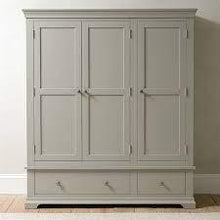 Load image into Gallery viewer, CHANTILLY PEBBLE GREY Triple Wardrobe Quality Furniture Clearance Ltd