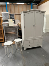 Load image into Gallery viewer, WILMSLOW PALE GREY Double Wardrobe And Matching Nightstands Quality Furniture Clearance Ltd