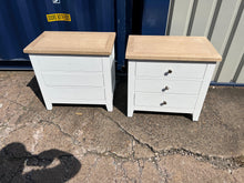 Load image into Gallery viewer, Set of 2 CHESTER PURE WHITE Jumbo Bedside Tables Quality Furniture Clearance Ltd