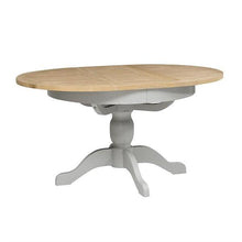 Load image into Gallery viewer, Chester Dove Grey 4-6 Seater Round Extending Dining Table Quality Furniture Clearance Ltd