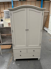 Load image into Gallery viewer, WILMSLOW PALE GREY Double Wardrobe And Matching Nightstands Quality Furniture Clearance Ltd
