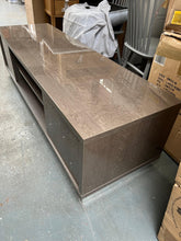 Load image into Gallery viewer, Platinum Italian High Gloss Slim tv cabinet by Modum Quality Furniture Clearance Ltd