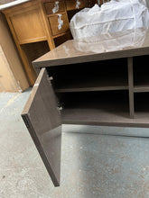 Load image into Gallery viewer, Platinum Italian High Gloss Slim tv cabinet by Modum Quality Furniture Clearance Ltd