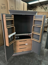 Load image into Gallery viewer, Kingscote Flint Grey Double Larder Quality Furniture Clearance Ltd