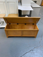 Load image into Gallery viewer, Oak Wide Blanket Box furniture delivered