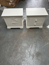 Load image into Gallery viewer, set of 2 Chantilly Warm White Large 2 Drawer Bedside Quality Furniture Clearance Ltd