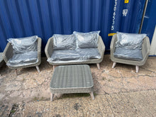 Load image into Gallery viewer, Rattan Cerney 4 Piece Lounge Set - Grey Quality Furniture Clearance Ltd
