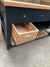 Load image into Gallery viewer, CHESTER MIDNIGHT BLUE Kitchen Island Quality Furniture Clearance Ltd