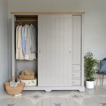Load image into Gallery viewer, Malvern Mink Large Wardrobe With Sliding Door Quality Furniture Clearance Ltd