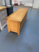Load image into Gallery viewer, Oak Wide Blanket Box furniture delivered