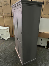 Load image into Gallery viewer, Kingscote Flint Grey Double Larder Quality Furniture Clearance Ltd