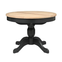 Load image into Gallery viewer, Chester Charcoal 4-6 Seater Round Extending Dining Table Quality Furniture Clearance Ltd