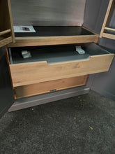 Load image into Gallery viewer, Kingscote Flint Grey Double Larder Quality Furniture Clearance Ltd