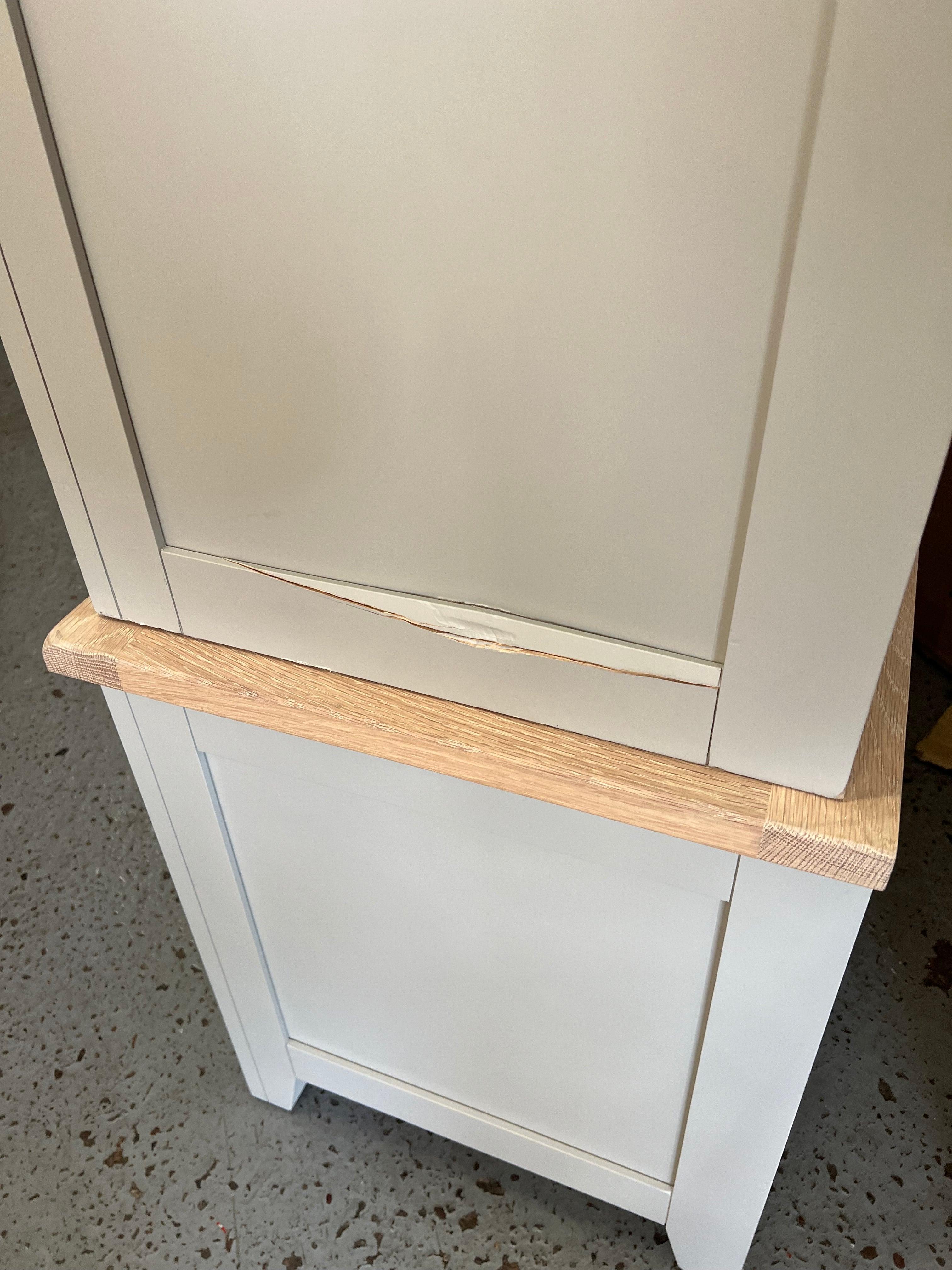 Chester Dove Grey Double Larder furniture delivered