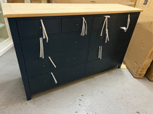 Load image into Gallery viewer, Chester Midnight Blue 10 Drawer Chest Quality Furniture Clearance Ltd
