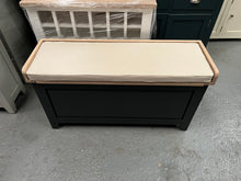 Load image into Gallery viewer, Chester Charcoal Large Shoe Storage Trunk and Bench furniture delivered
