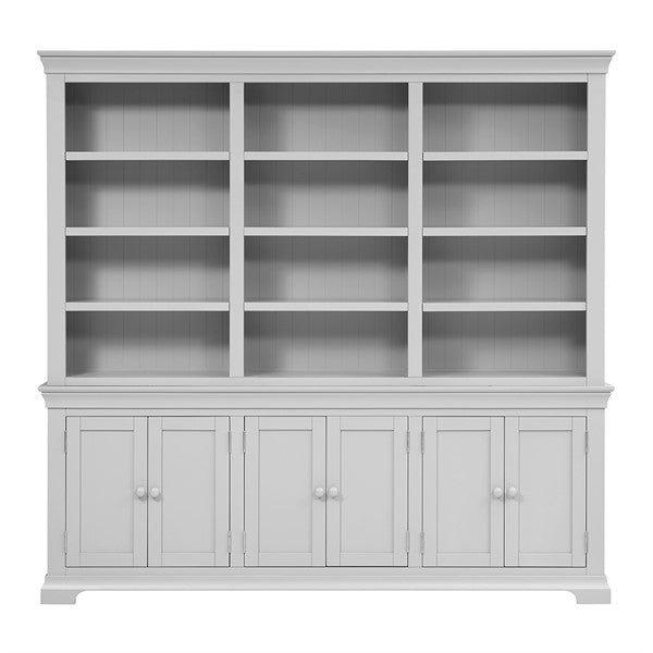 Chantilly Pebble Grey Grand Bookcase furniture delivered
