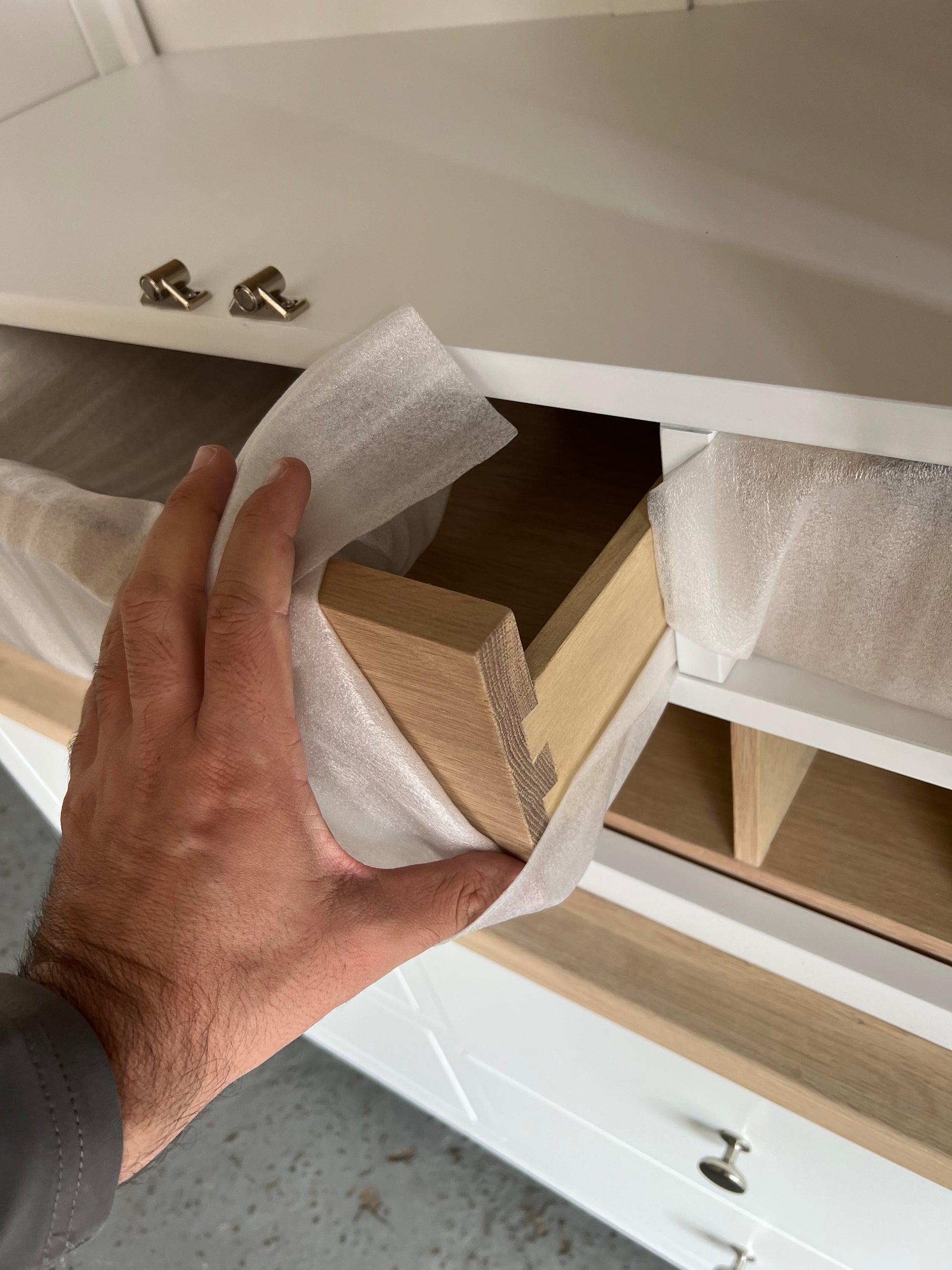 CHESTER PURE WHITE Double Larder Quality Furniture Clearance Ltd