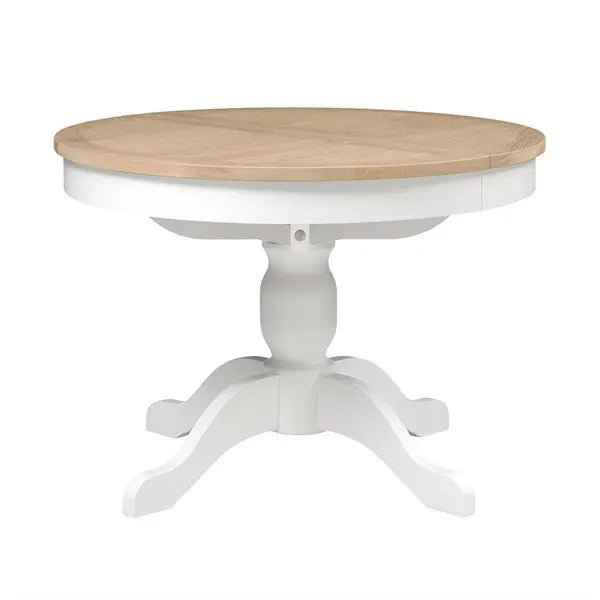 CHESTER PURE WHITE
4-6 Seater Round Extending Dining Table Quality Furniture Clearance Ltd