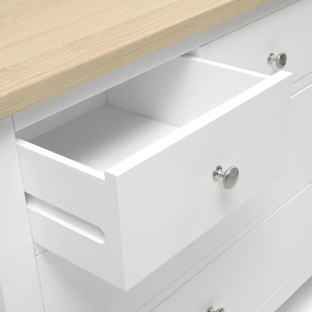 CHESTER PURE WHITE
8 Drawer Chest Quality Furniture Clearance Ltd