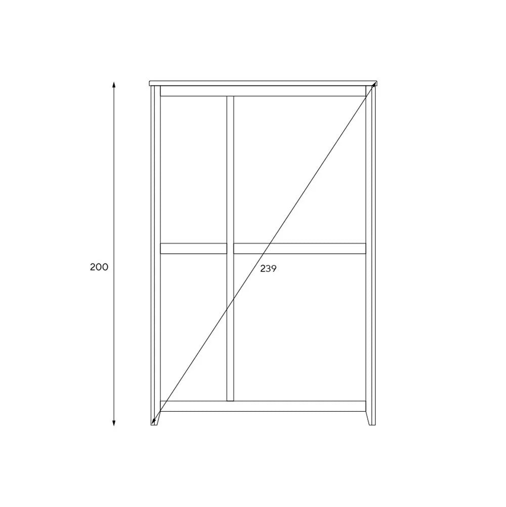 Chester Dove Grey 3 Door Hallway Cloakroom Quality Furniture Clearance Ltd